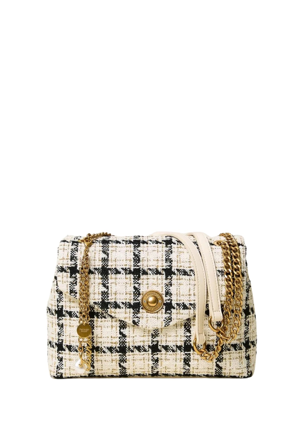 Twinset - Borsa a Tracolla Bouclé Check