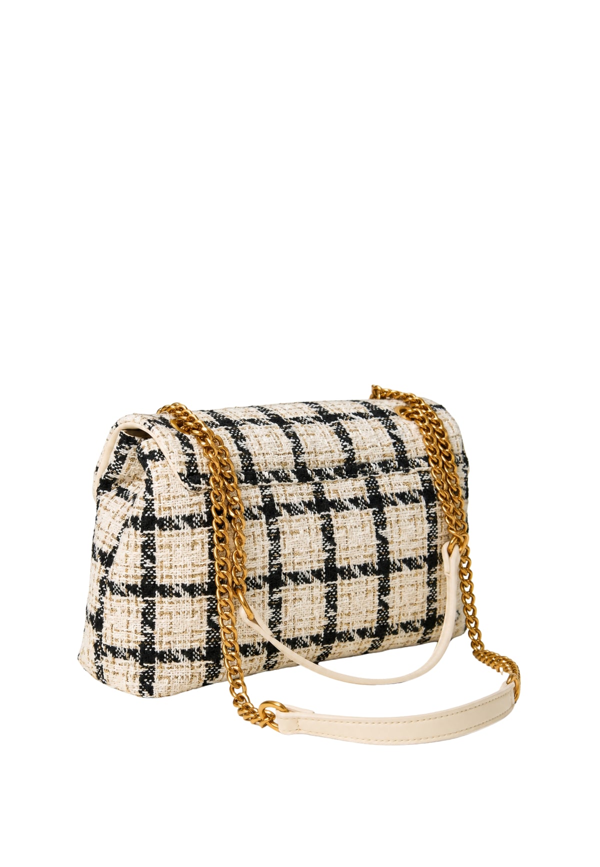 Twinset - Borsa a Tracolla Bouclé Check