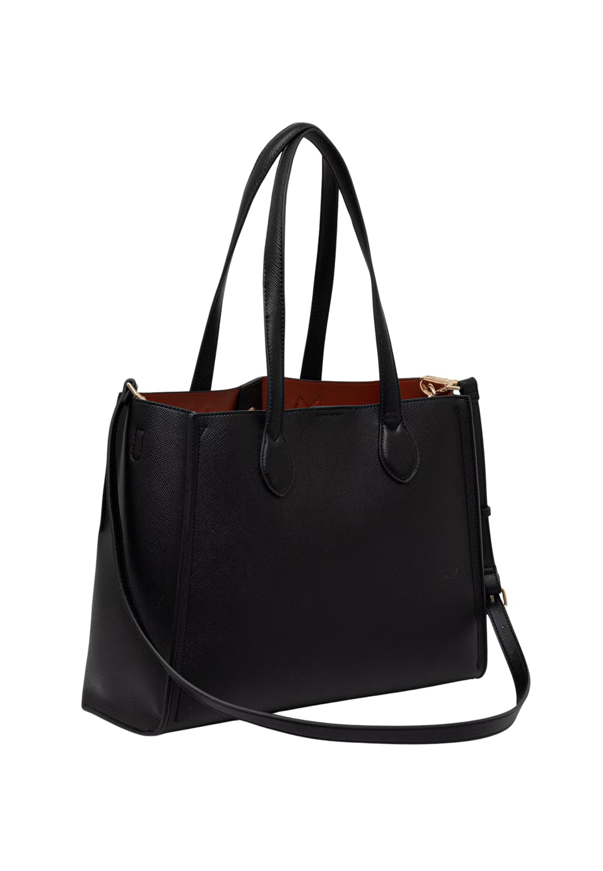 Twinset Borsa shopper in ecopelle nera
