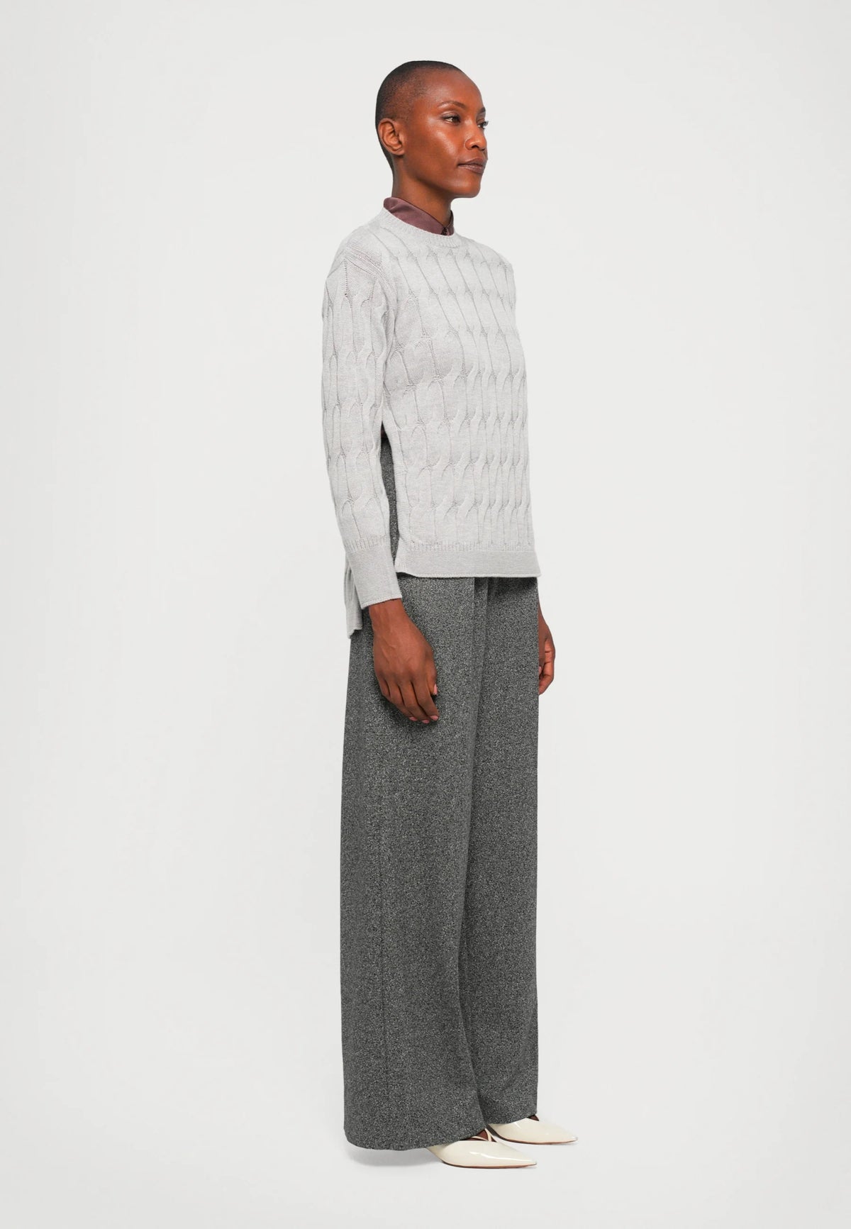 Max Mara Studio Quid – Pullover aus reiner Schurwolle mit Rundhalsausschnitt