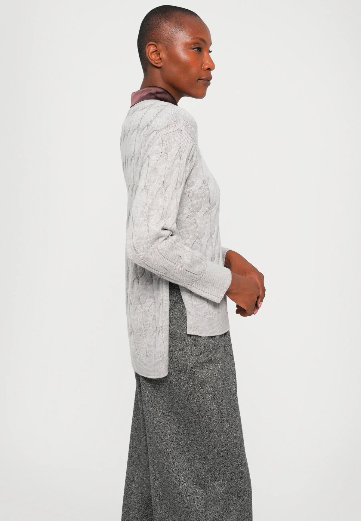 Max Mara Studio Quid – Pullover aus reiner Schurwolle mit Rundhalsausschnitt