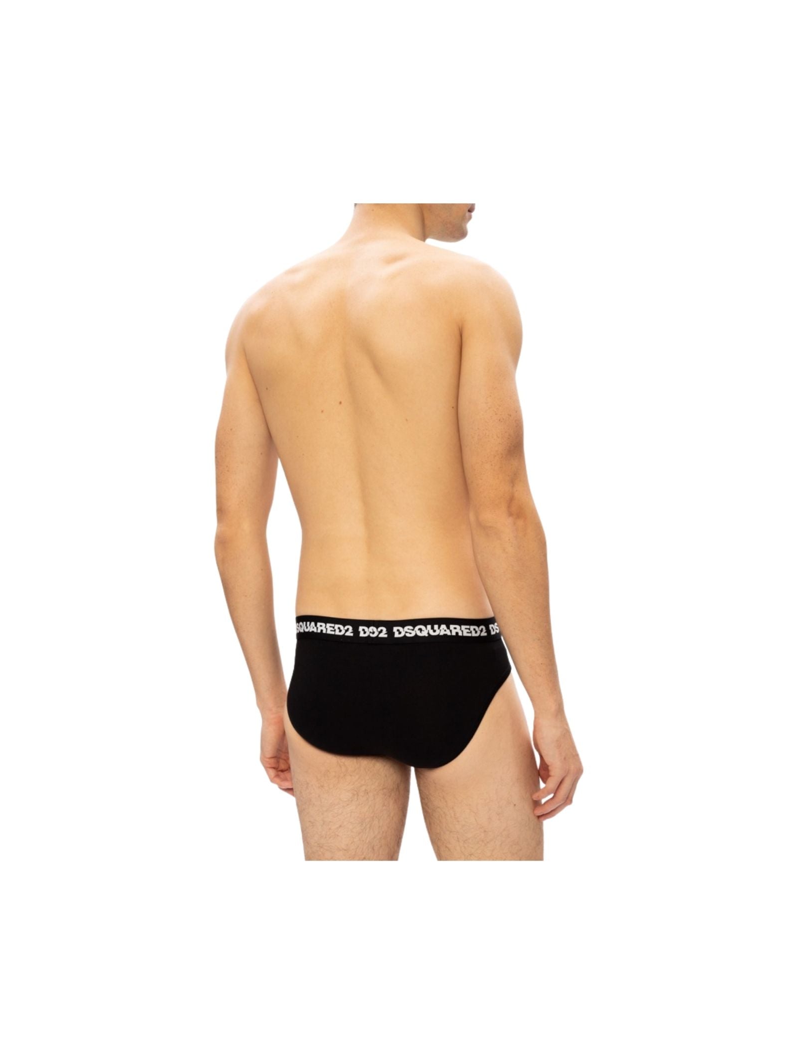 Slip Uomo in Cotone Nero con Logo