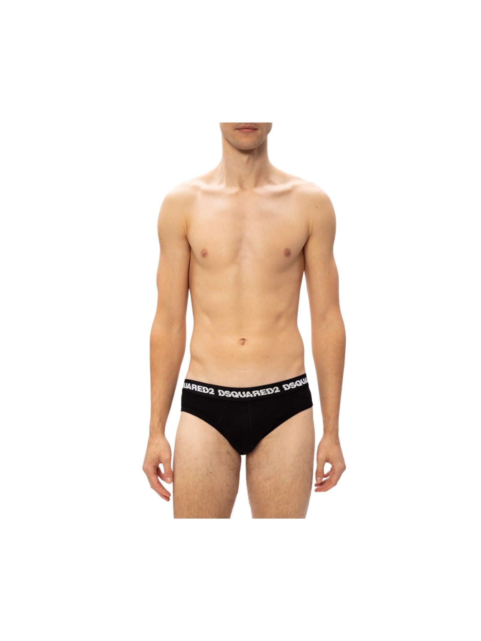 Slip Uomo in Cotone Nero con Logo