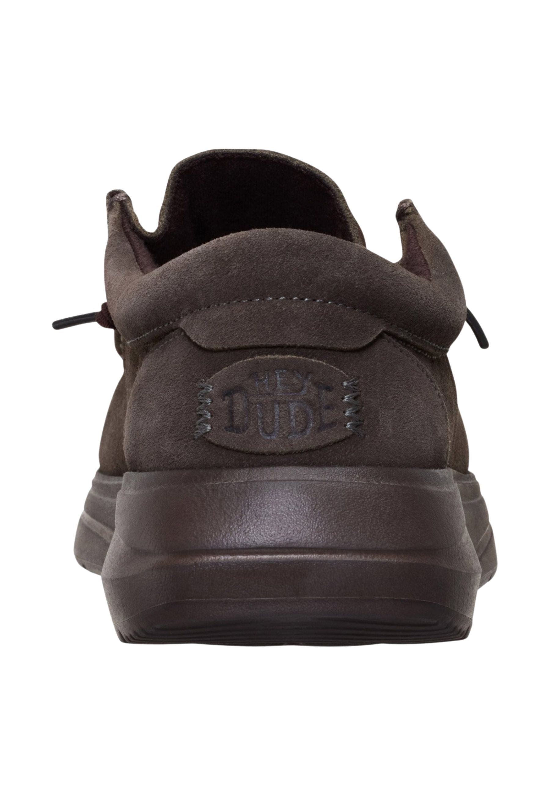 HEYDUDE Wally COMF Suede - Mocassino Uomo in Camoscio Marrone