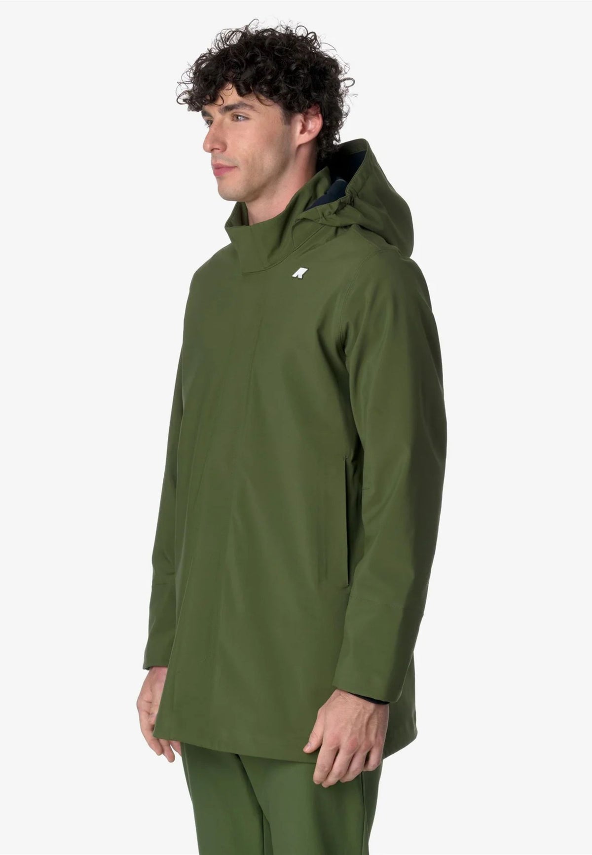 K-Way Duke Bonded - Giacca Lunga Impermeabile Green B