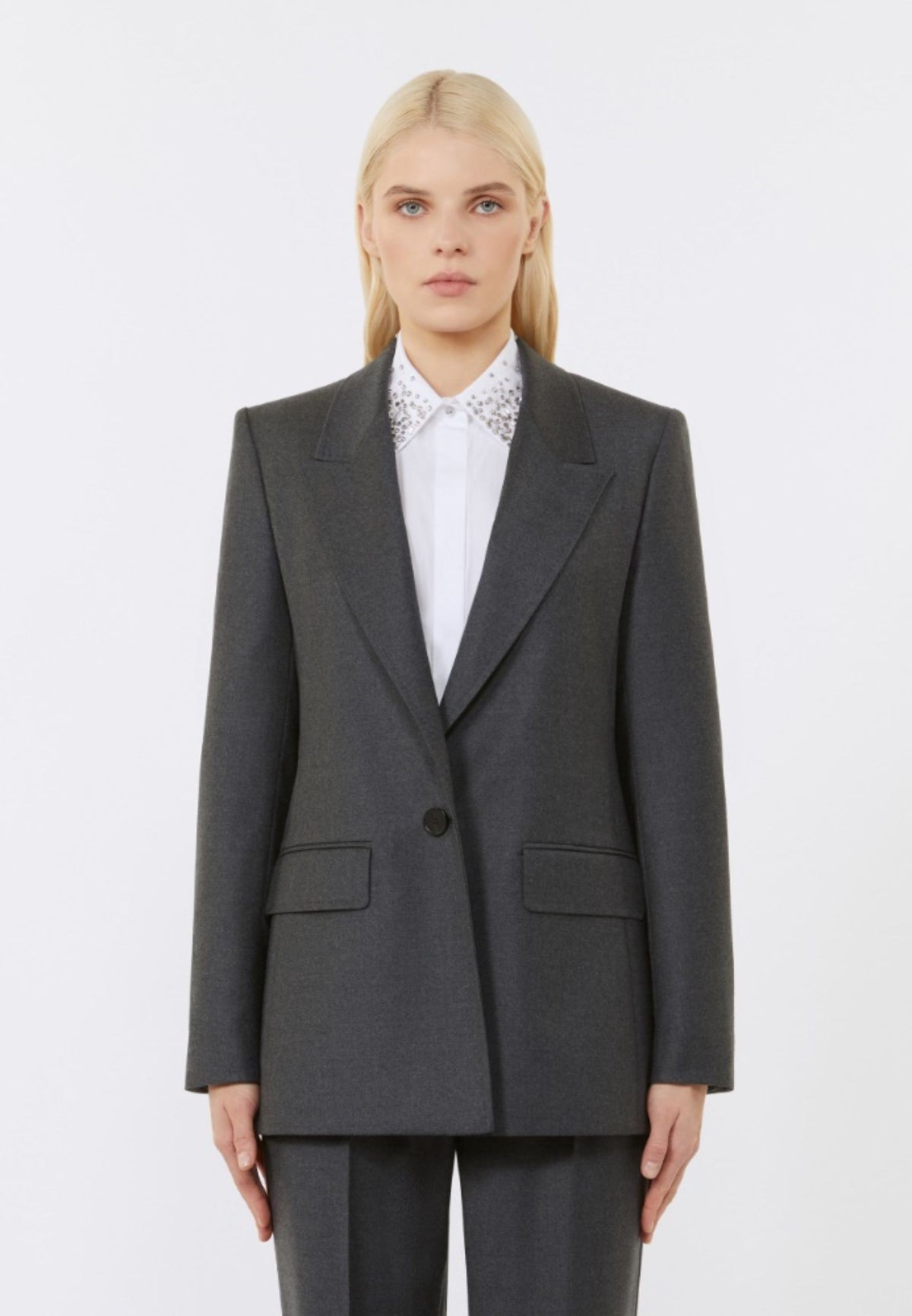 Blazer regular fit in flanella