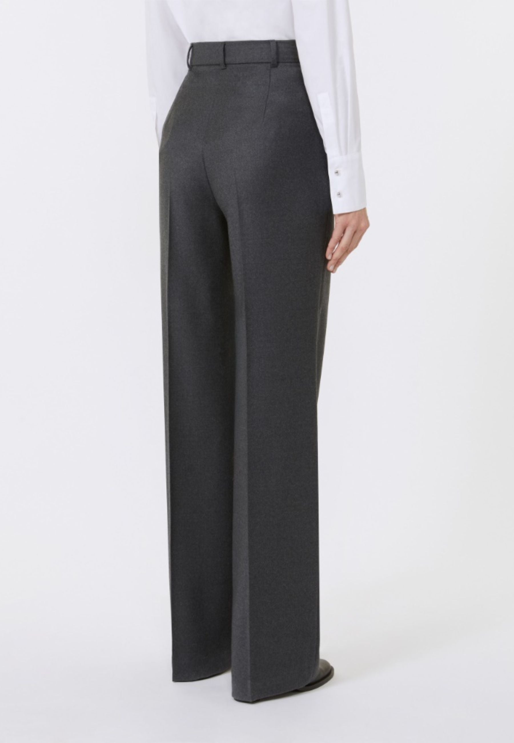 Pantalone in flanella stretch