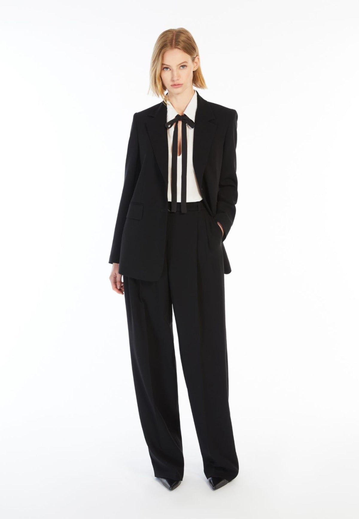 Blazer monopetto in cady