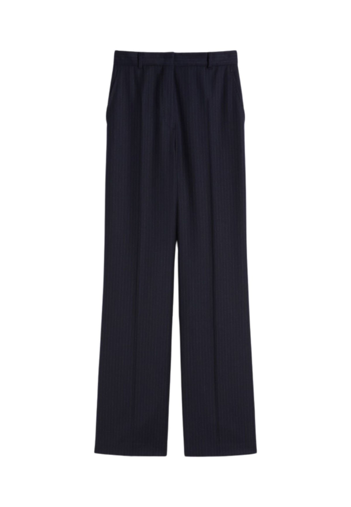 Max Mara Studio Pantalone in flanella di lana stretch gessata