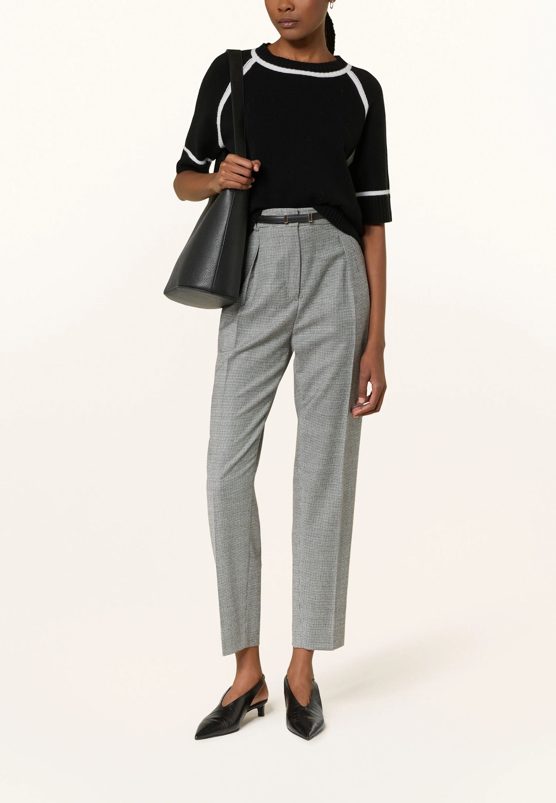 Max Mara Studio Pantaloni Donna Rania in flanella di lana stretch