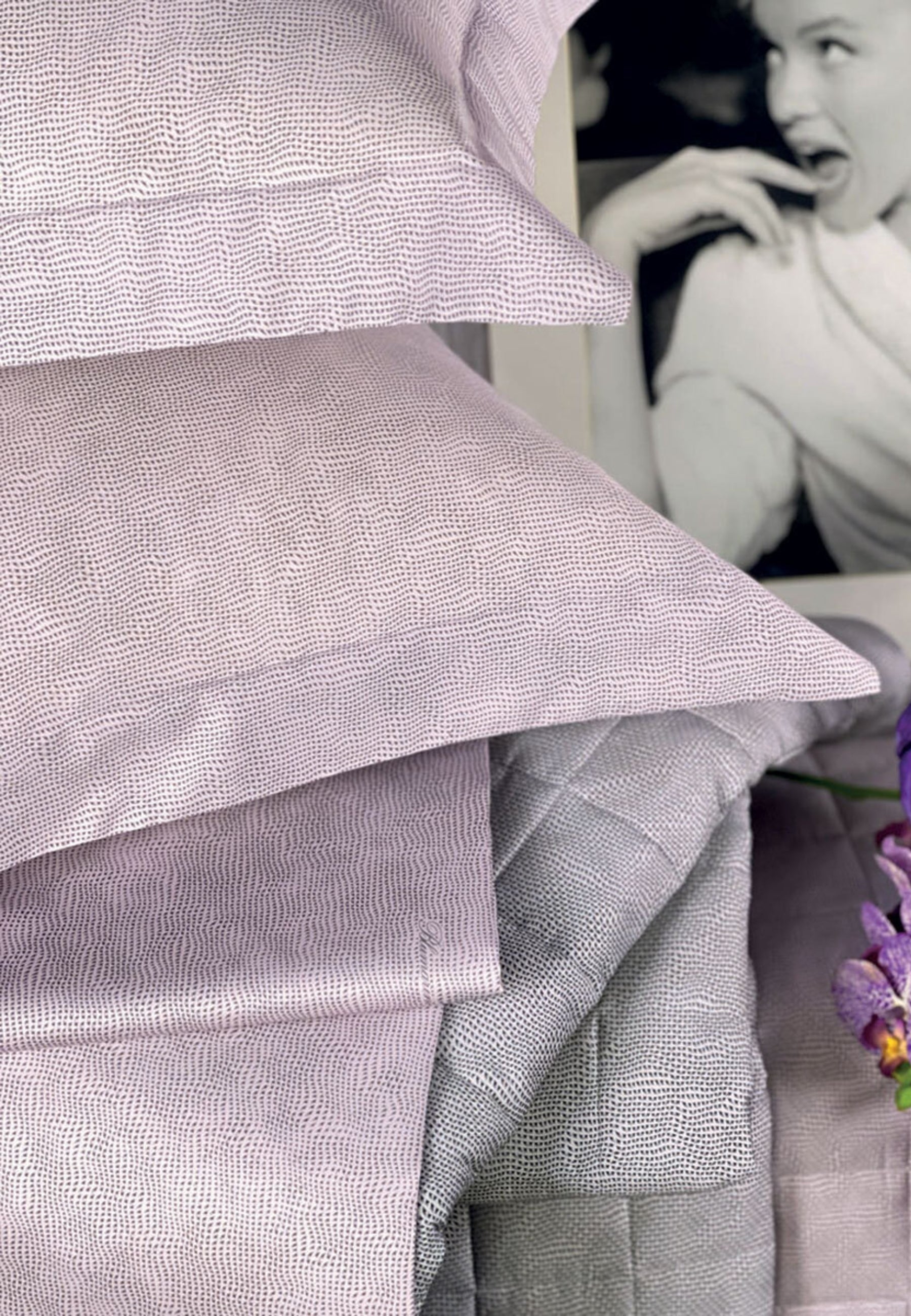 Blumarine Home - Completo Lenzuola Matrimoniale Rigore Rosa