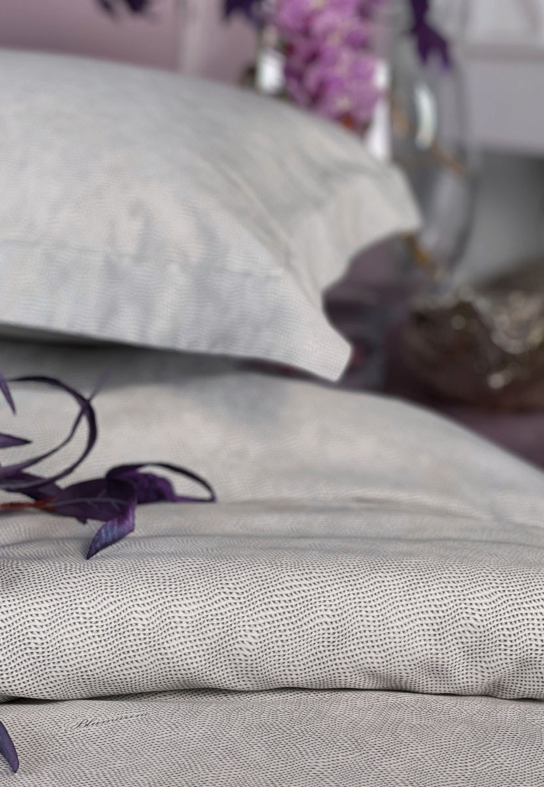 Blumarine Home - Completo Lenzuola Matrimoniale Rigore Cristallo