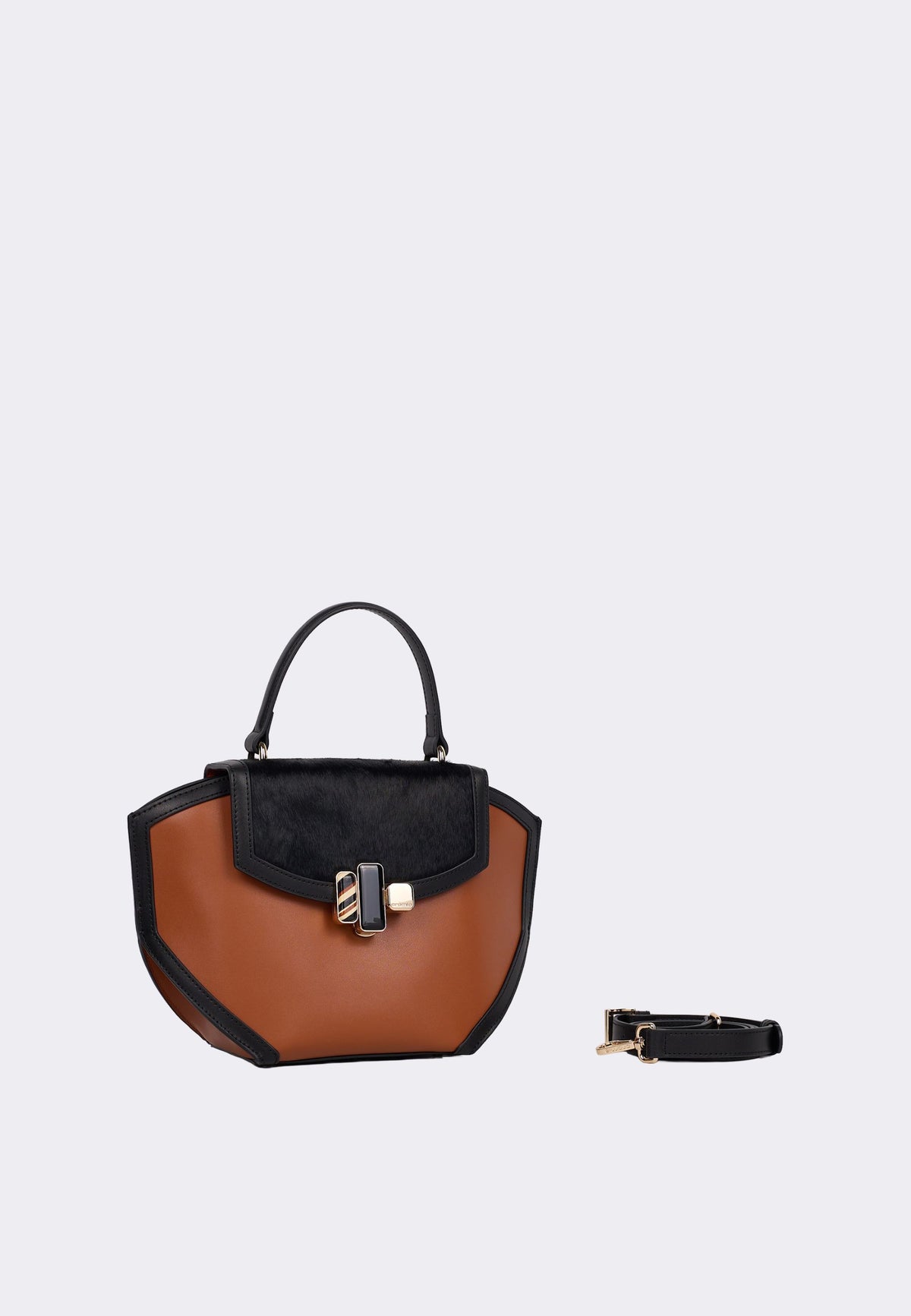 Cromia Dahlia - Borsa a Mano in Pelle di Vitello Liscia