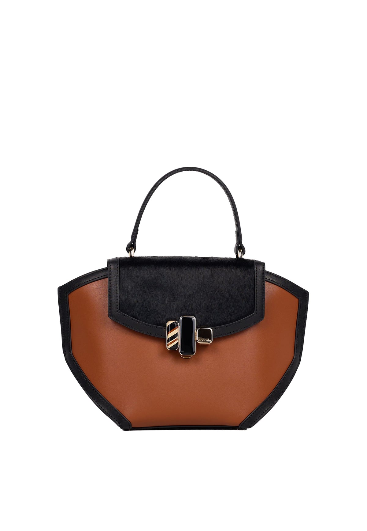 Cromia Dahlia - Borsa a Mano in Pelle di Vitello Liscia