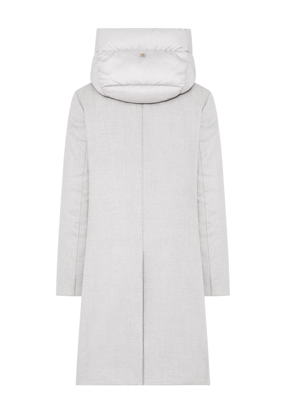 DUNO ARTEMIDE - Cappotto Donna in Lana Tecnica con Pettorina Removibile e Cappuccio