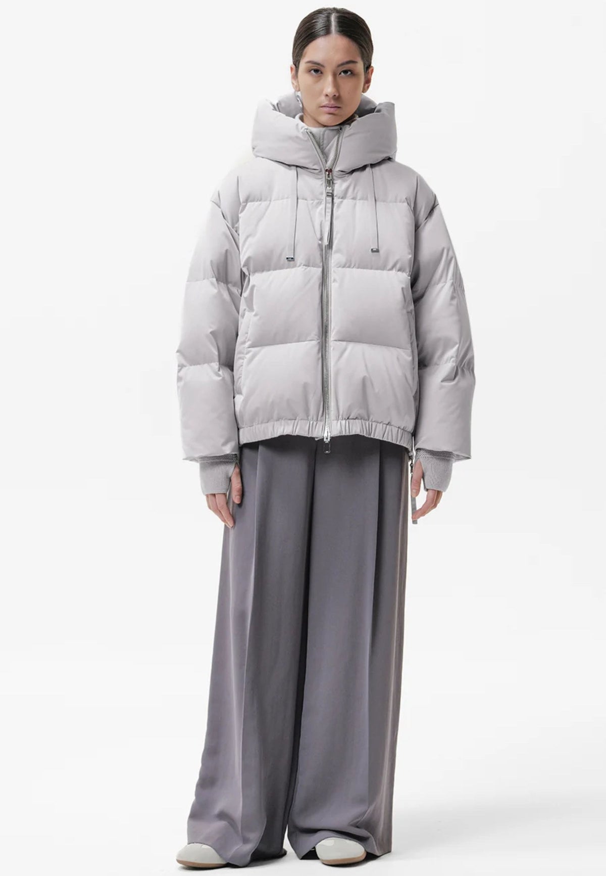 DUNO Heka M - Piumino corto oversize con cappuccio