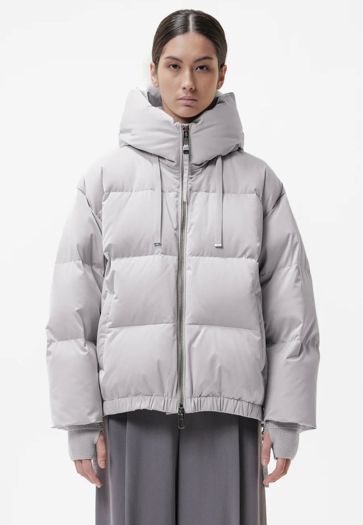 DUNO Heka M - Piumino corto oversize con cappuccio