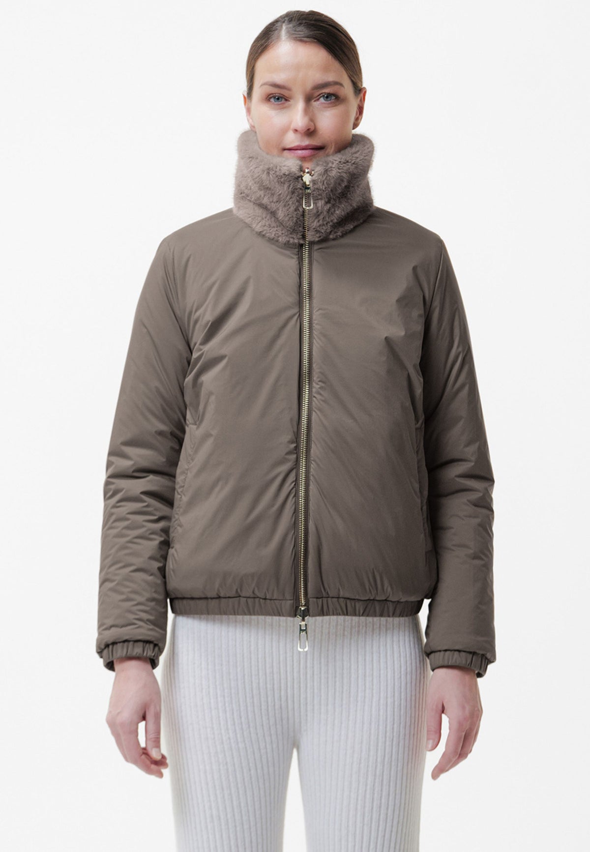 DUNO - Bomber reversibile in pelliccetta sintetica