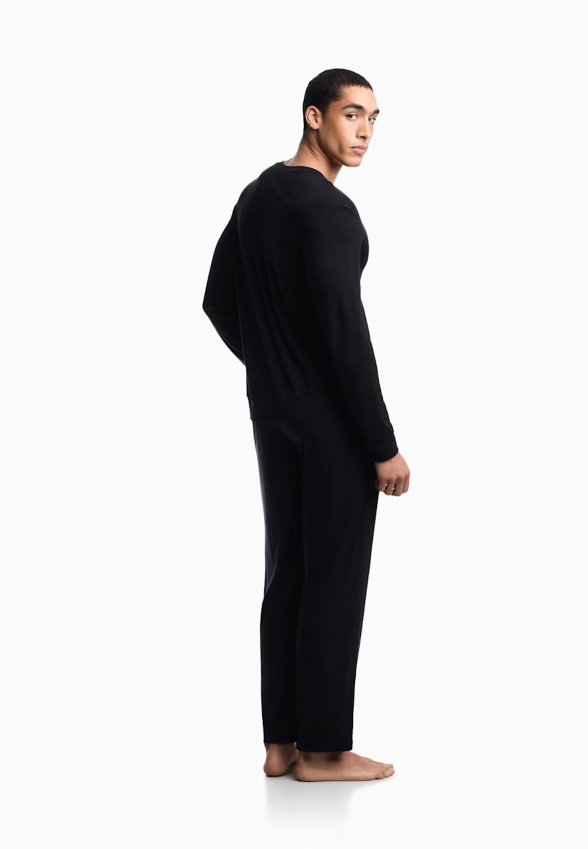 Emporio Armani - Pigiama lungo in jersey Tech Wool