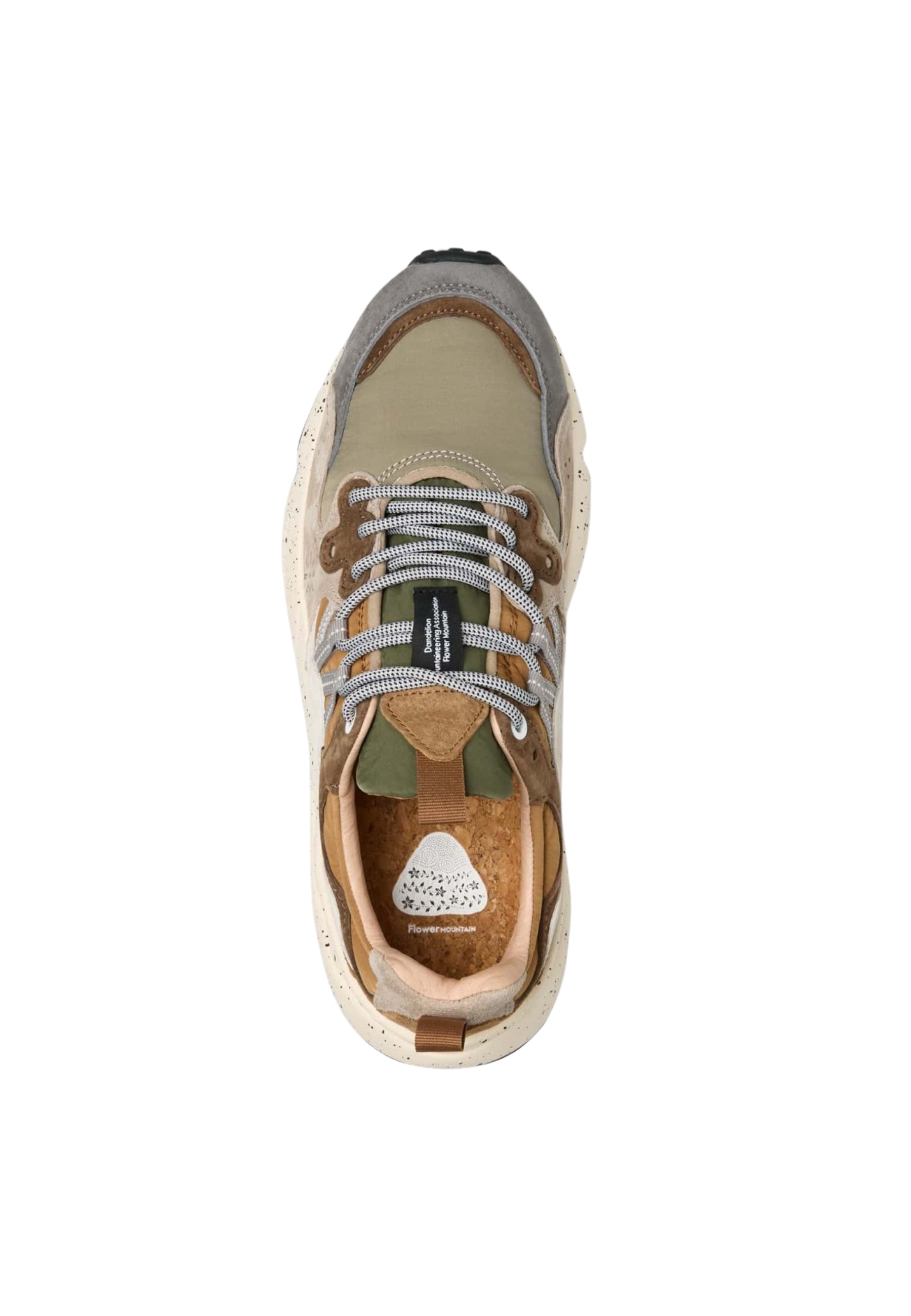 FLOWER MOUNTAIN YAMANO 3 MAN - Sneakers Uomo in Suede e Tessuto Tecnico Grigio Scuro