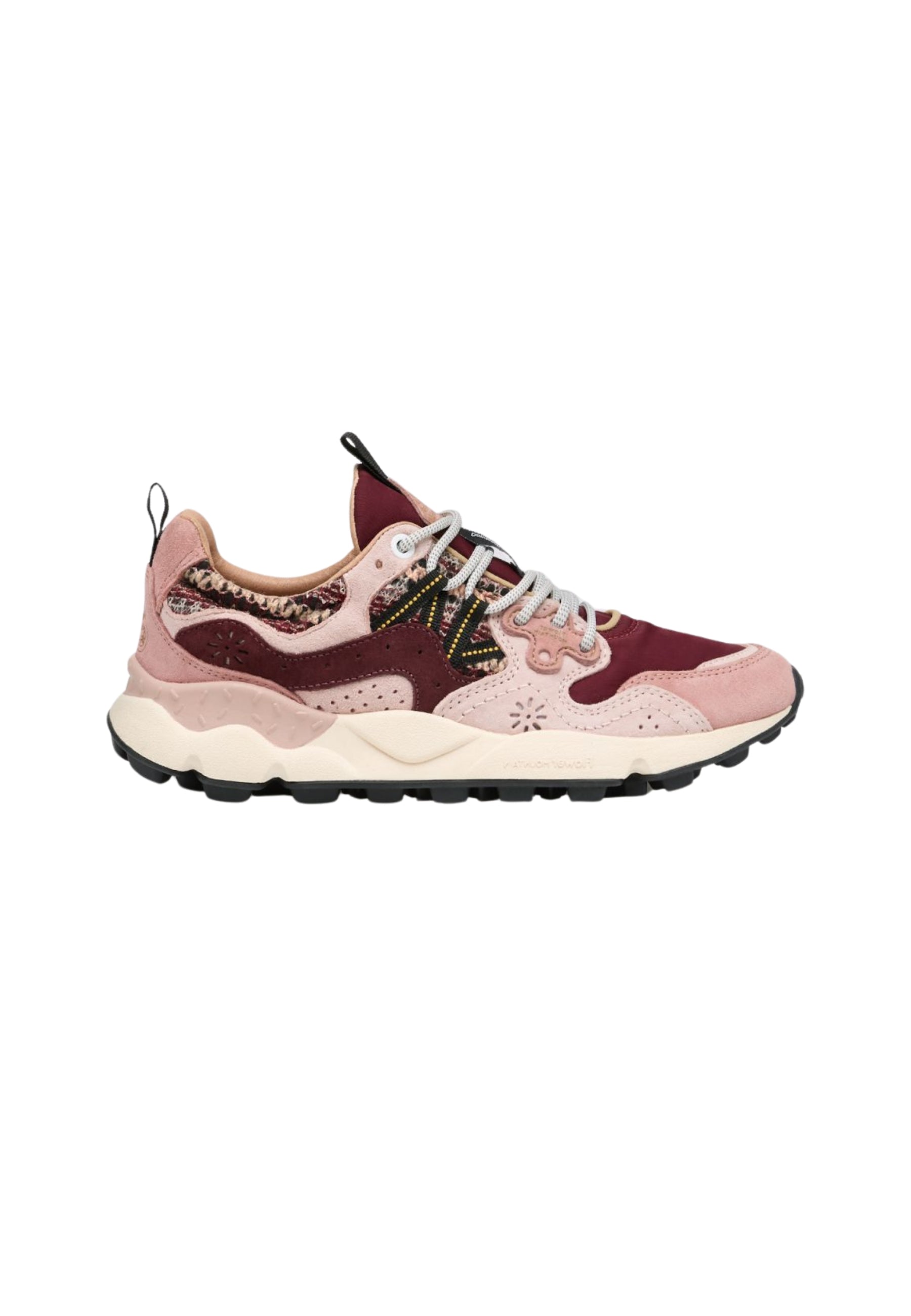 FLOWER MOUNTAIN YAMANO 3 WOMAN - Sneakers Donna in Suede e Tessuto Viola-Rosa