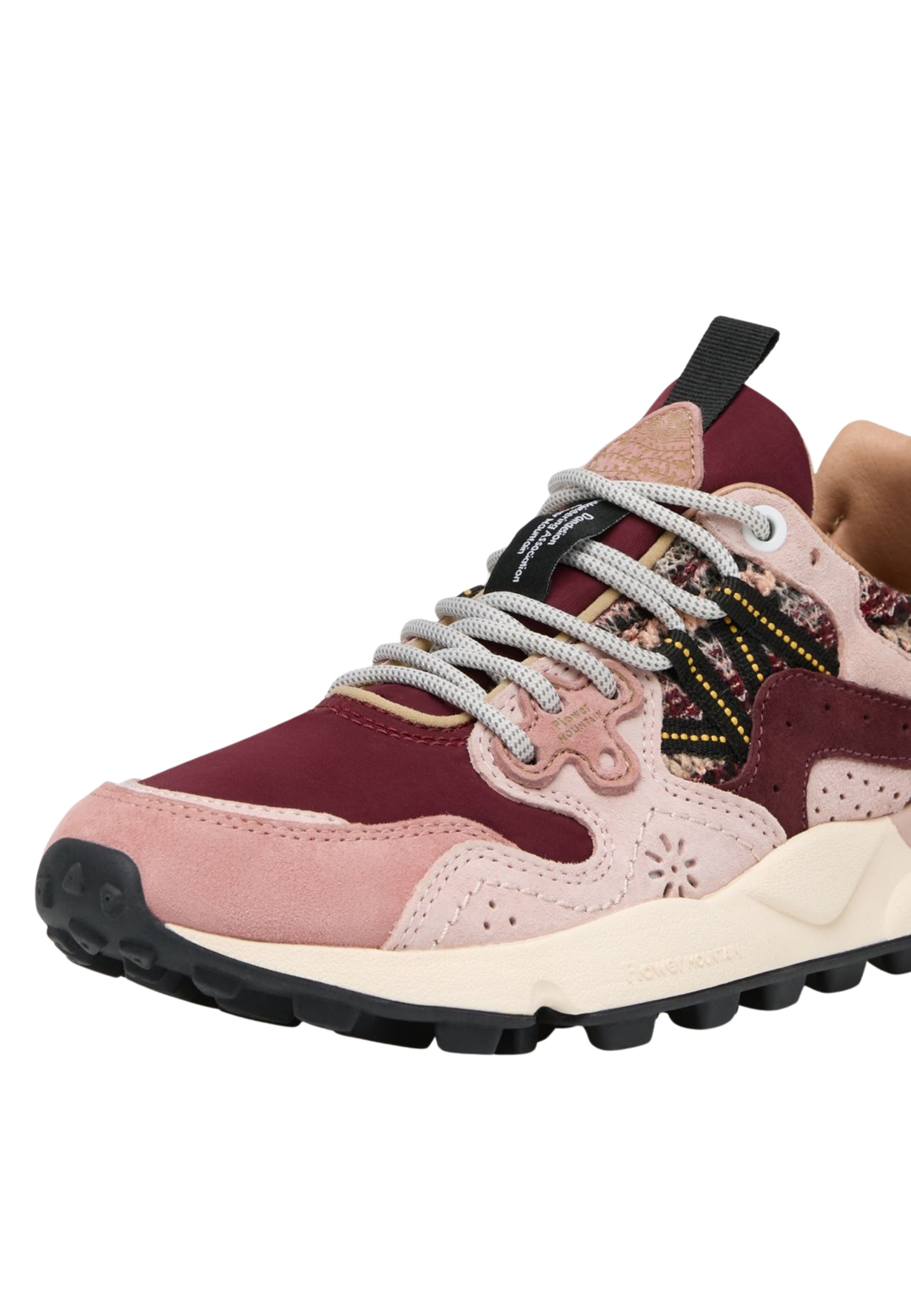 FLOWER MOUNTAIN YAMANO 3 WOMAN - Sneakers Donna in Suede e Tessuto Viola-Rosa
