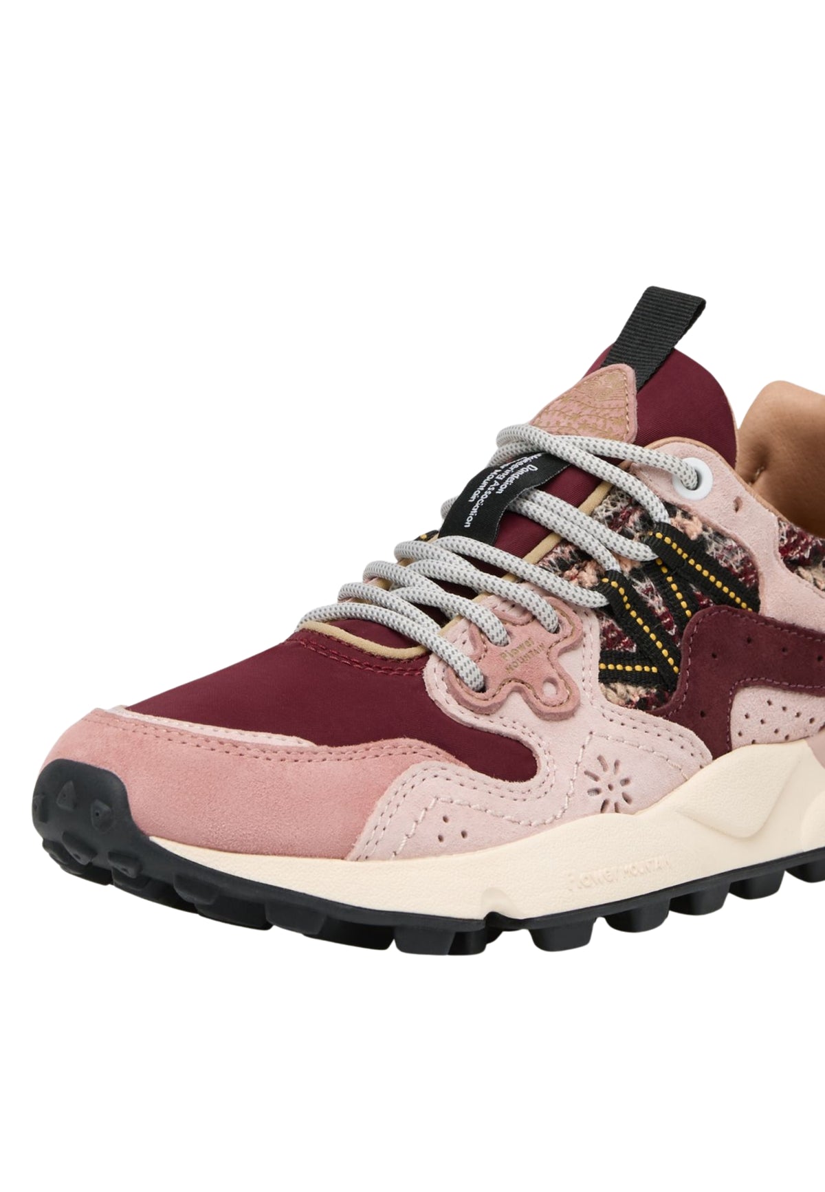 FLOWER MOUNTAIN YAMANO 3 WOMAN - Sneakers Donna in Suede e Tessuto Viola-Rosa