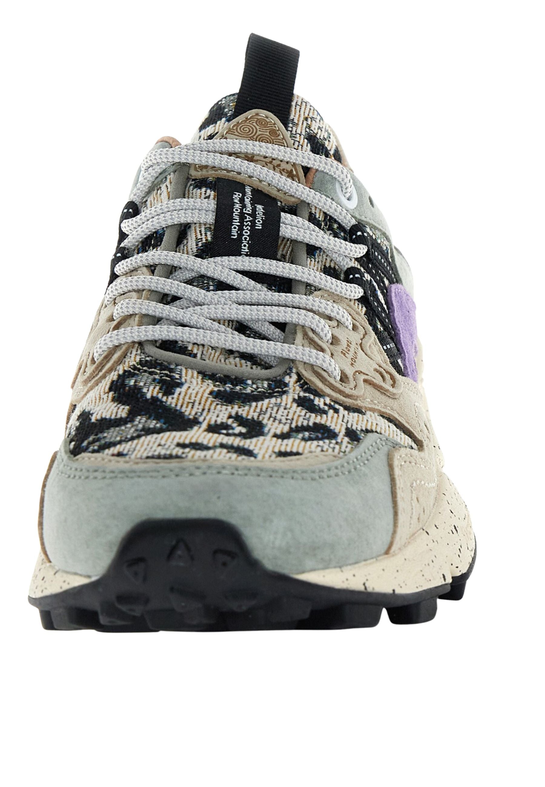 FLOWER MOUNTAIN - Sneaker Donna in Nubuck e Tessuto Jacquard Multicolor