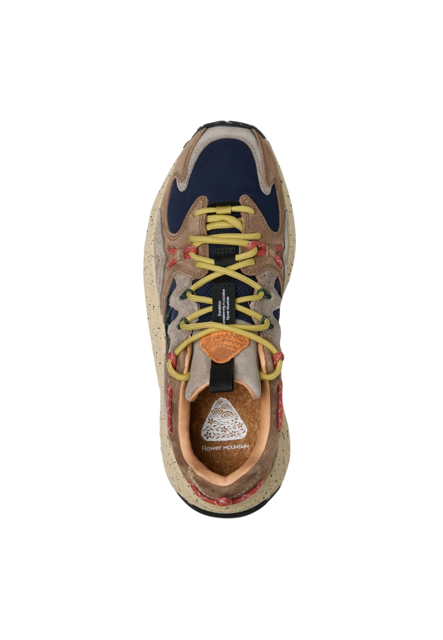 FLOWER MOUNTAIN YAMABUSHI MAN - Sneakers Uomo in Pelle e Tessuto Marrone-Nero-Grigio