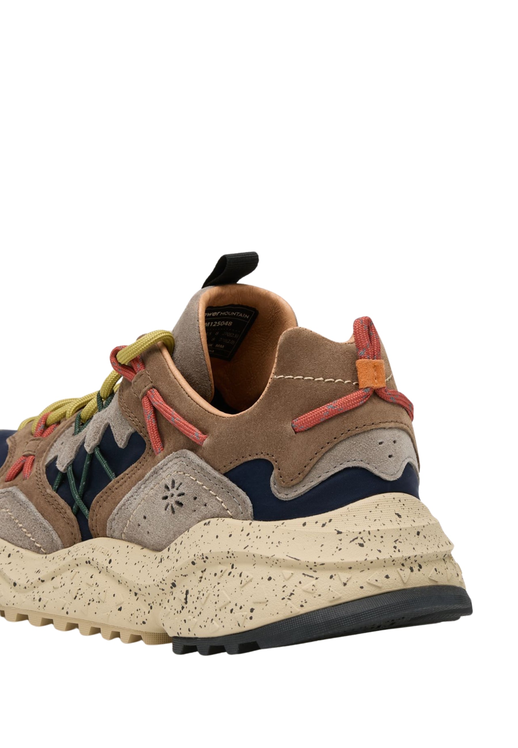 FLOWER MOUNTAIN YAMABUSHI MAN - Sneakers Uomo in Pelle e Tessuto Marrone-Nero-Grigio