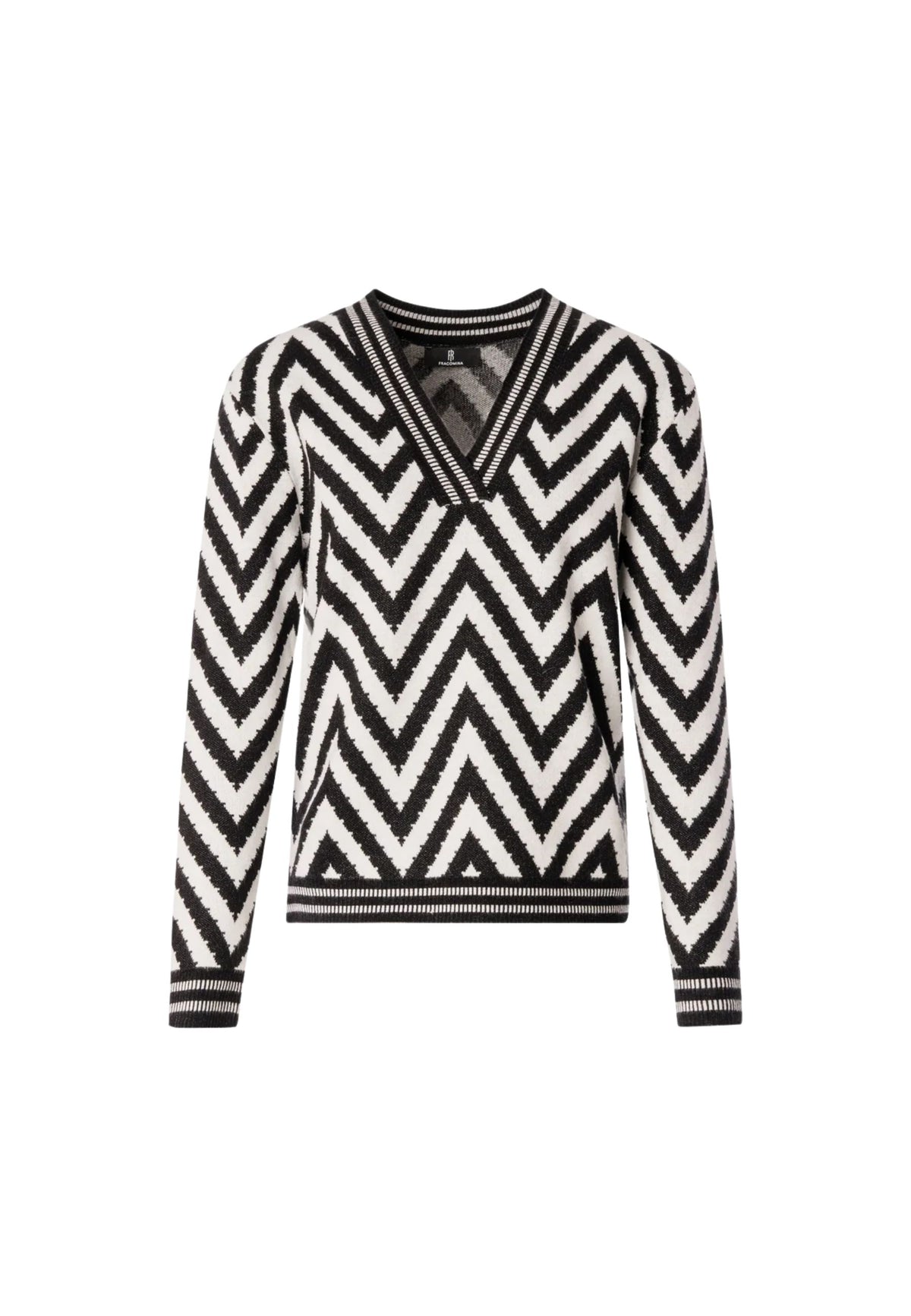 FRACOMINA - Maglia regular in jacquard spigato