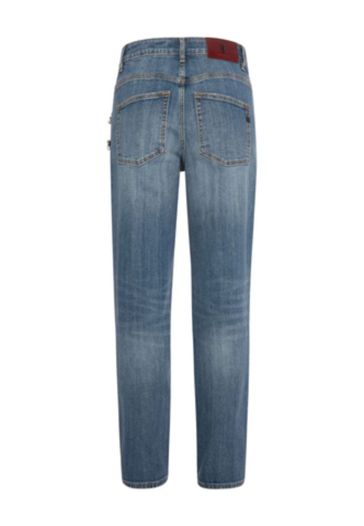 Fracomina Jeans con Applicazioni Gioiello - Denim Strong Stone