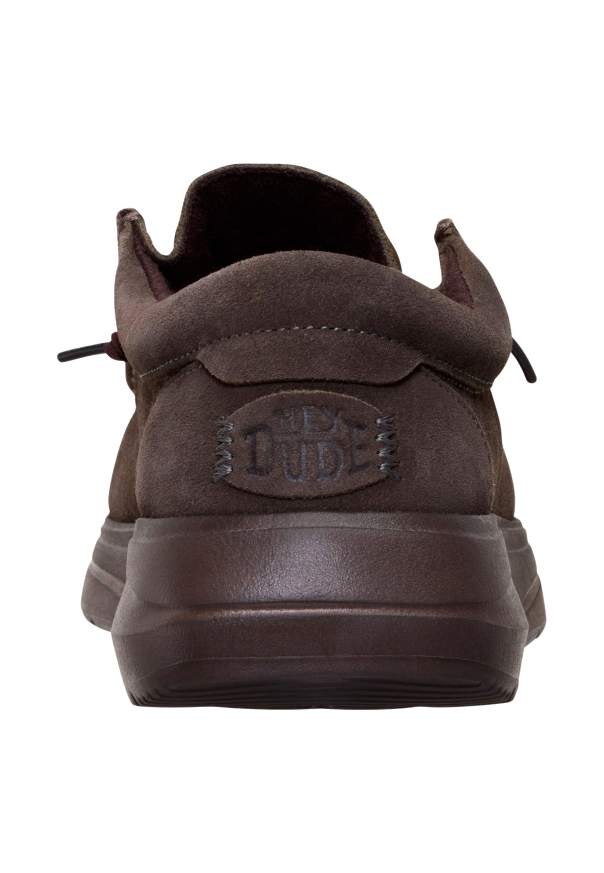 HEYDUDE Wally COMF Suede - Mocassino Uomo in Camoscio Marrone