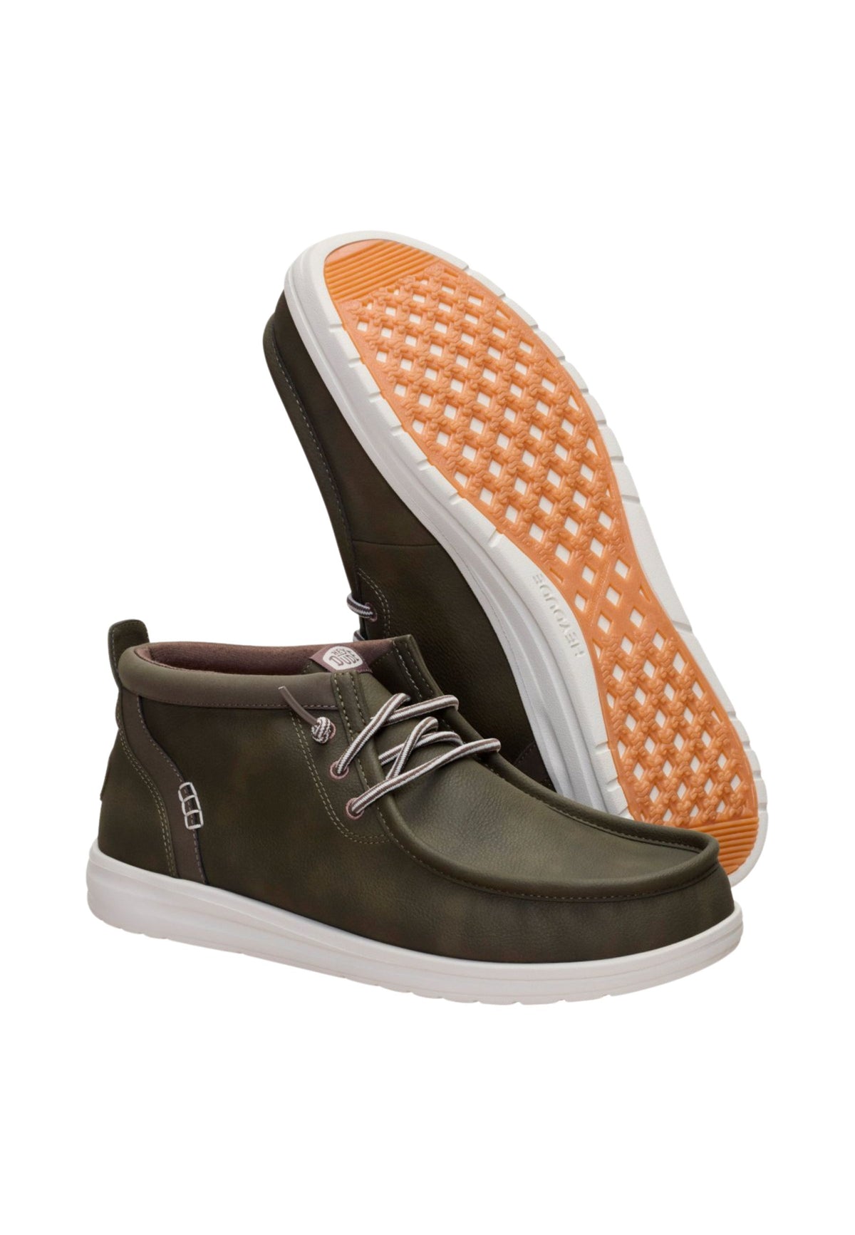 HEYDUDE Wally Mid GripR Classic - Polacchino Uomo Deep Olive
