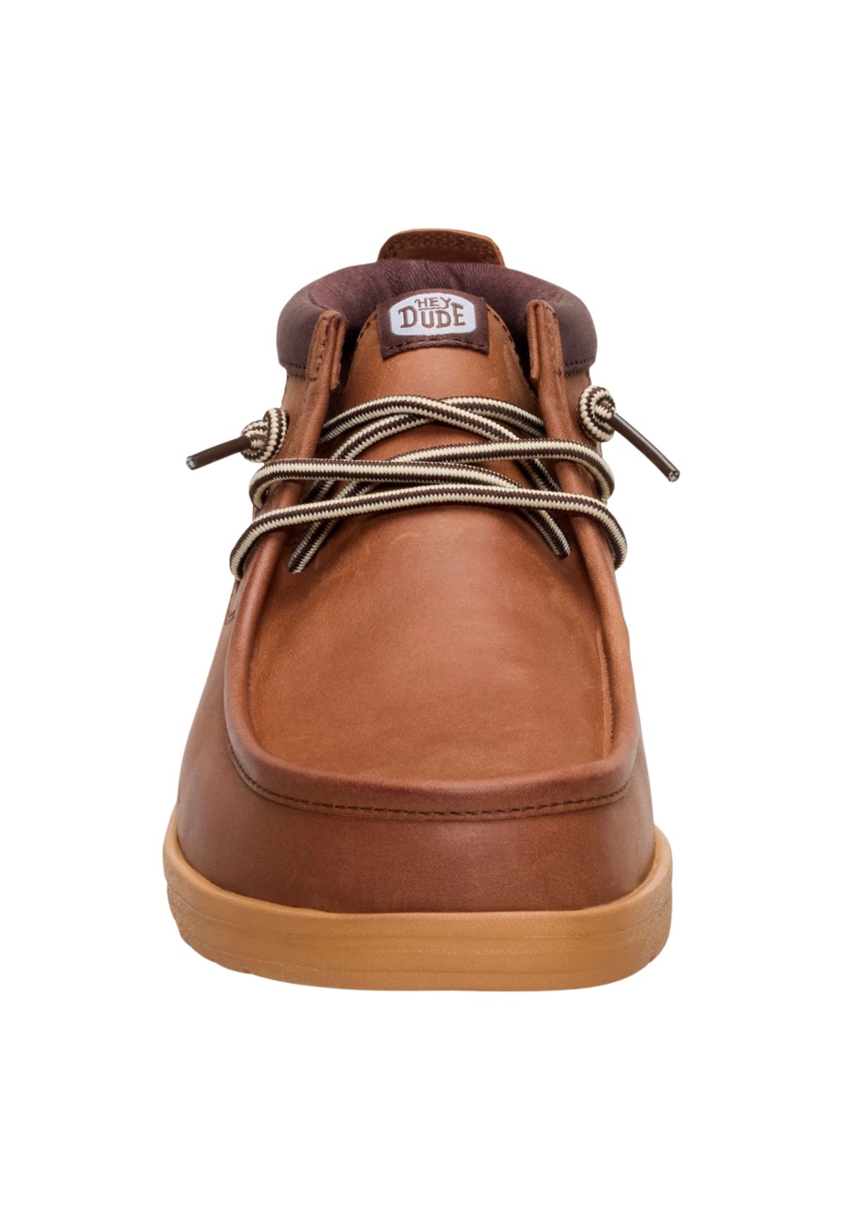 HEYDUDE Wally Mid GripR Leather - Polacchino Uomo Robe Brown/Mole Brown
