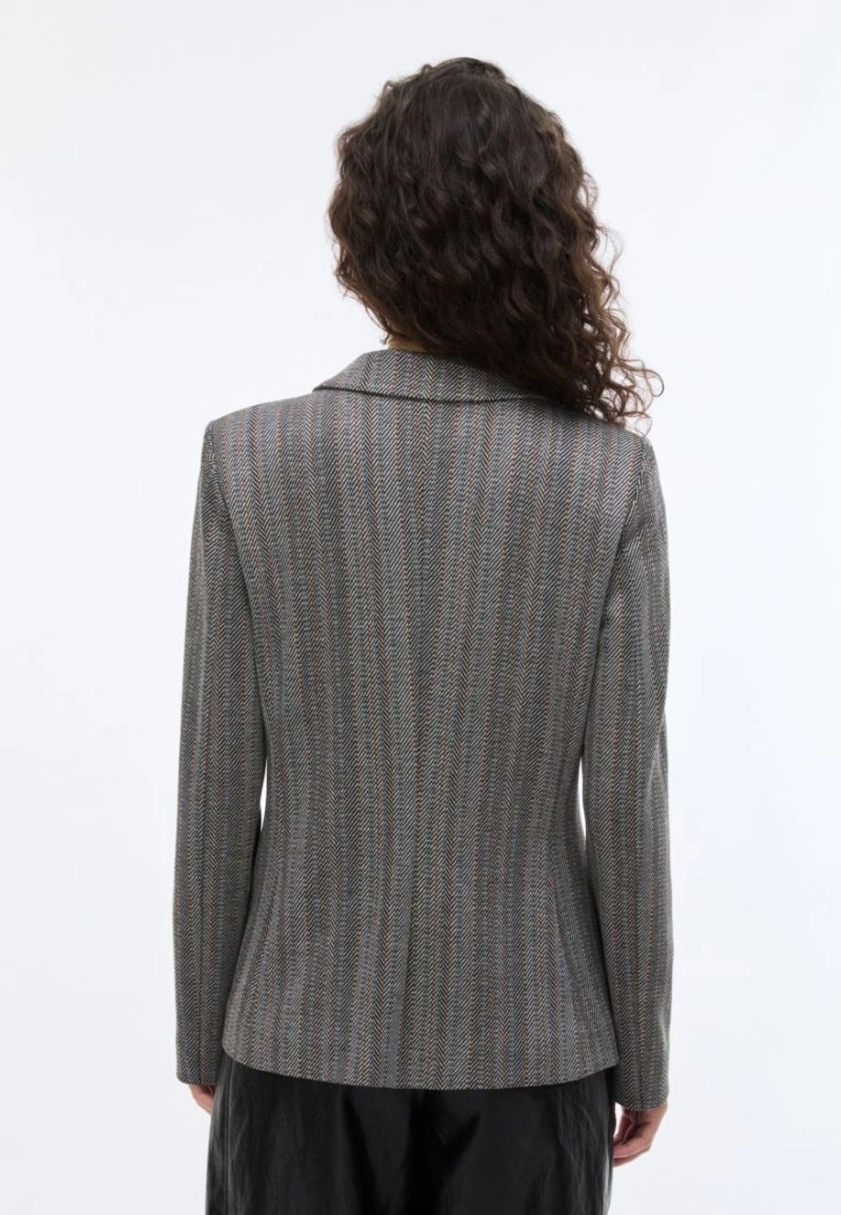 iBlues - Blazer in Jersey Jacquard Stretch Marrone
