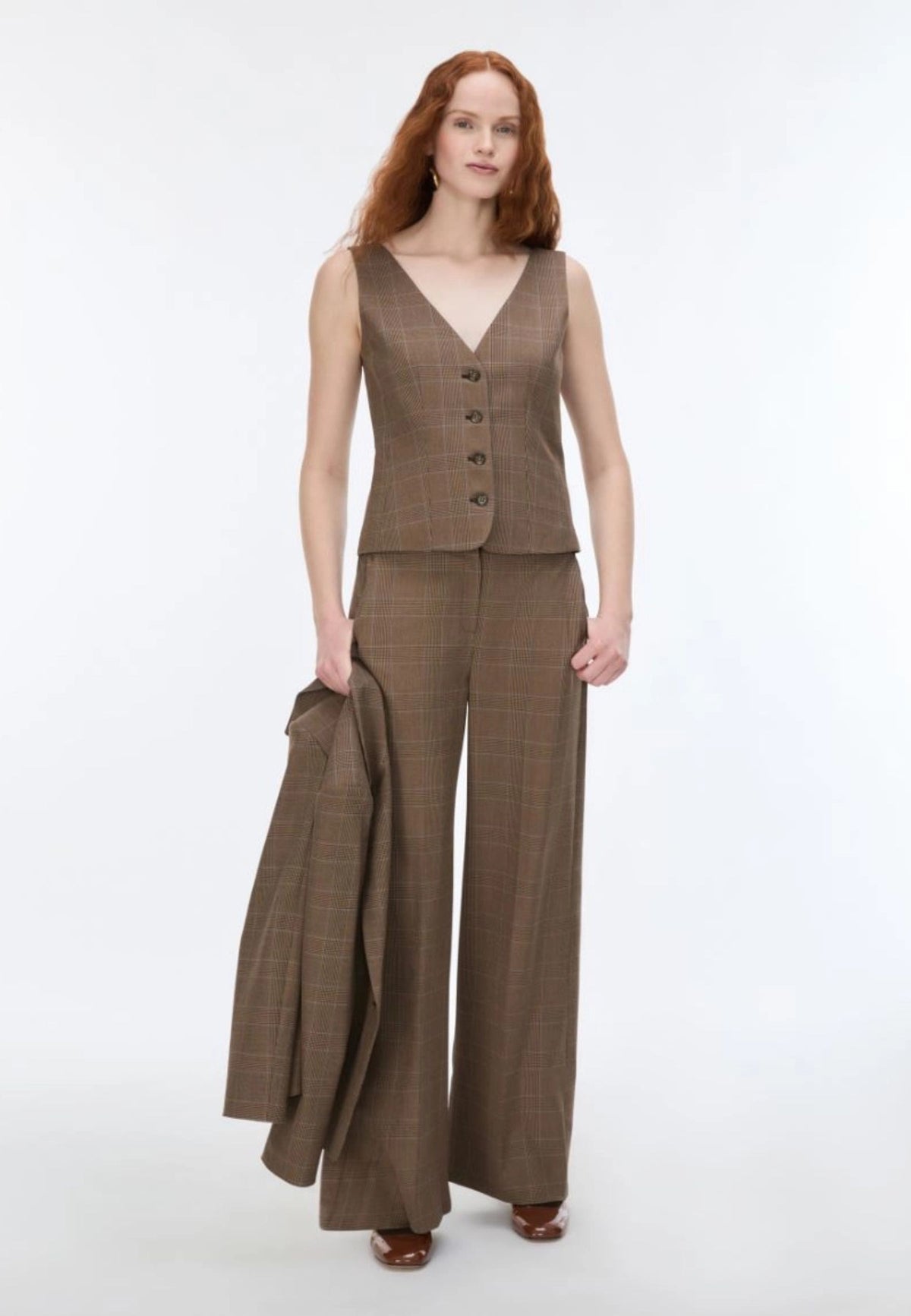 iBlues - Pantaloni Dritti Stretch Marrone