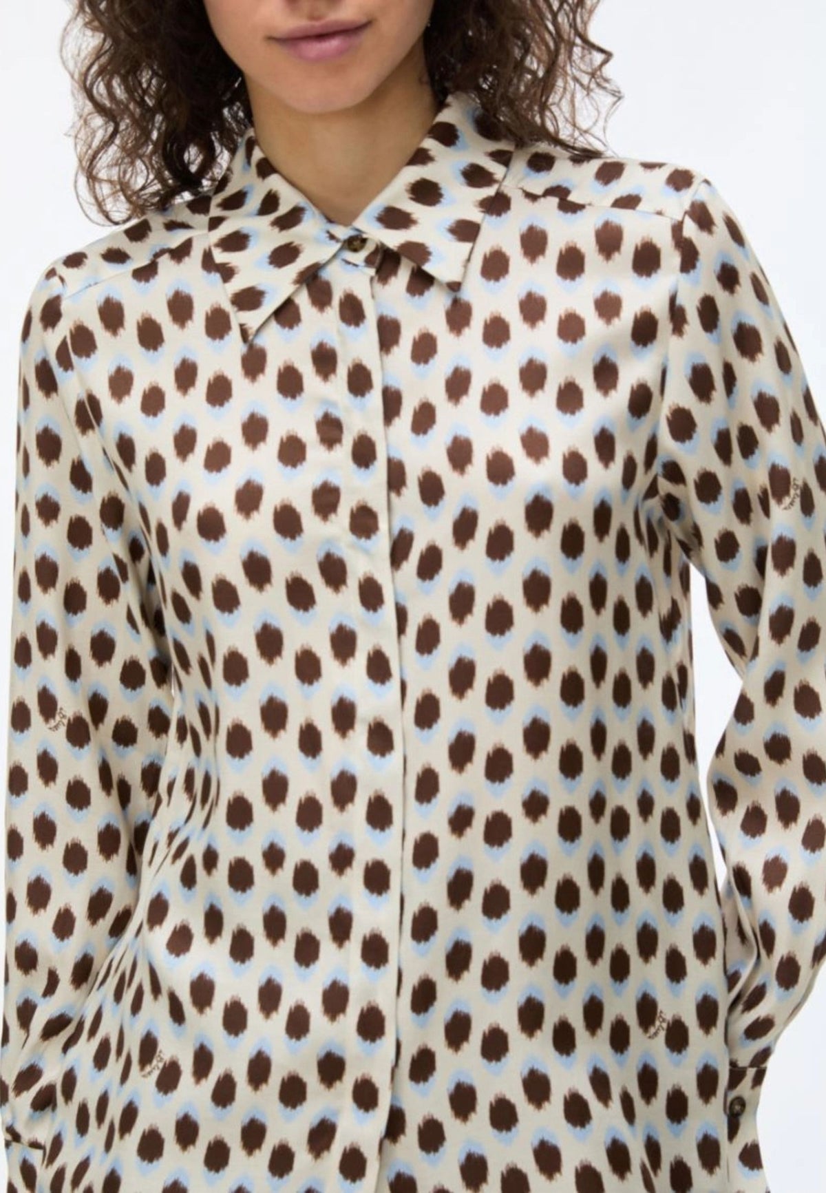 iBlues - Camicia Scivolata Stampata Avorio