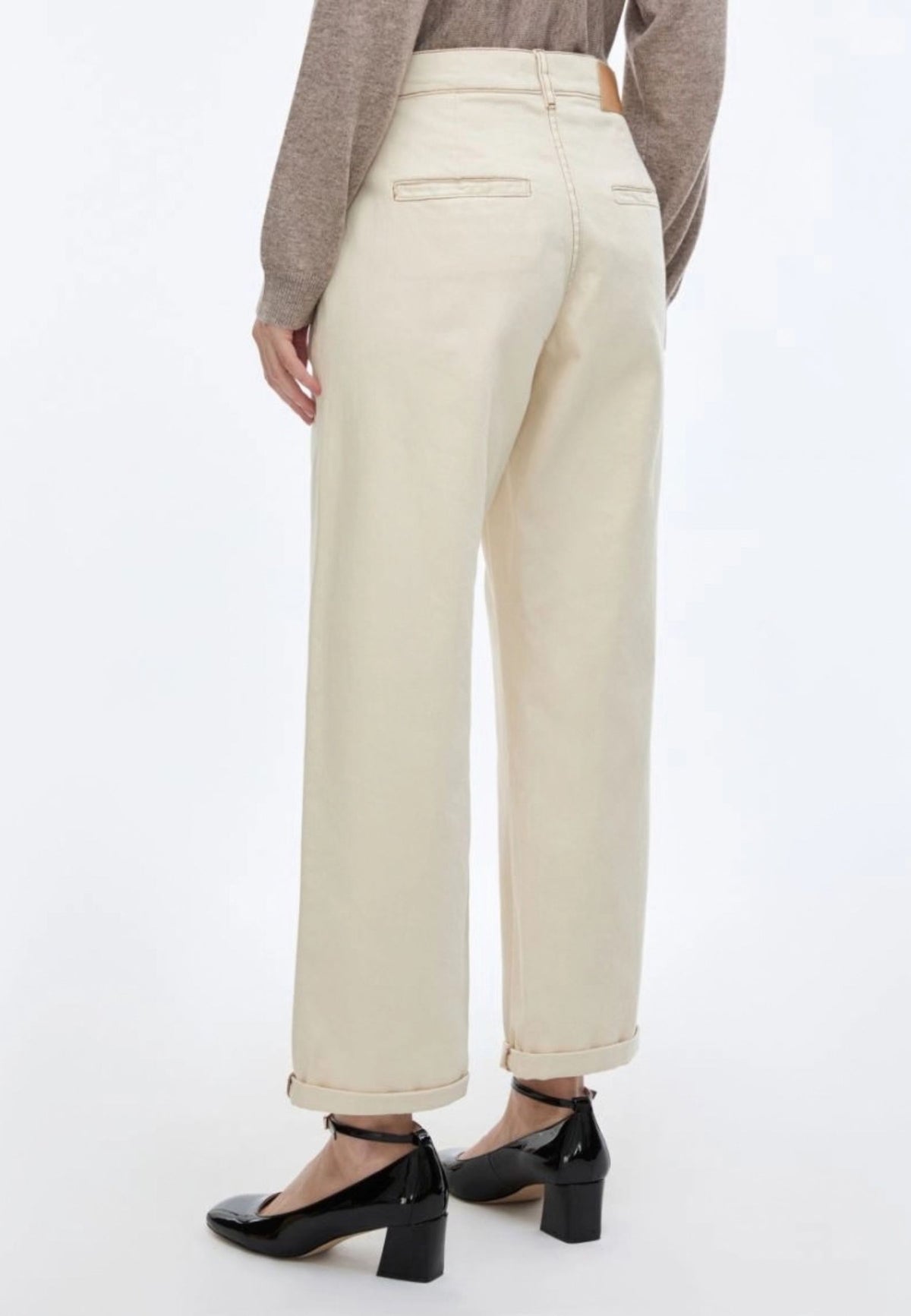 iBlues Pantaloni in Cotone con Risvolto