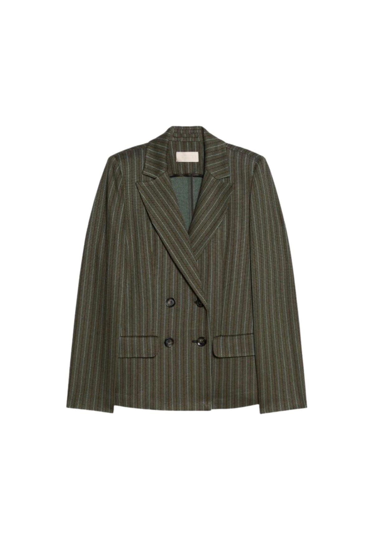 iBlues Blazer Doppiopetto in Jersey Jacquard - Kaki
