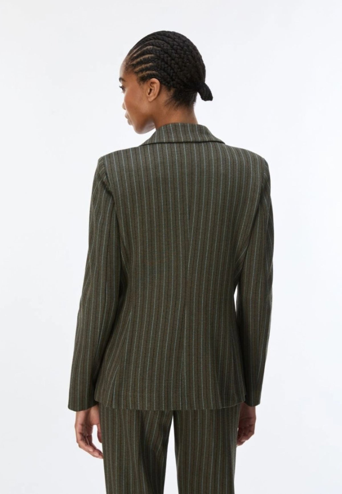 iBlues Blazer Doppiopetto in Jersey Jacquard - Kaki