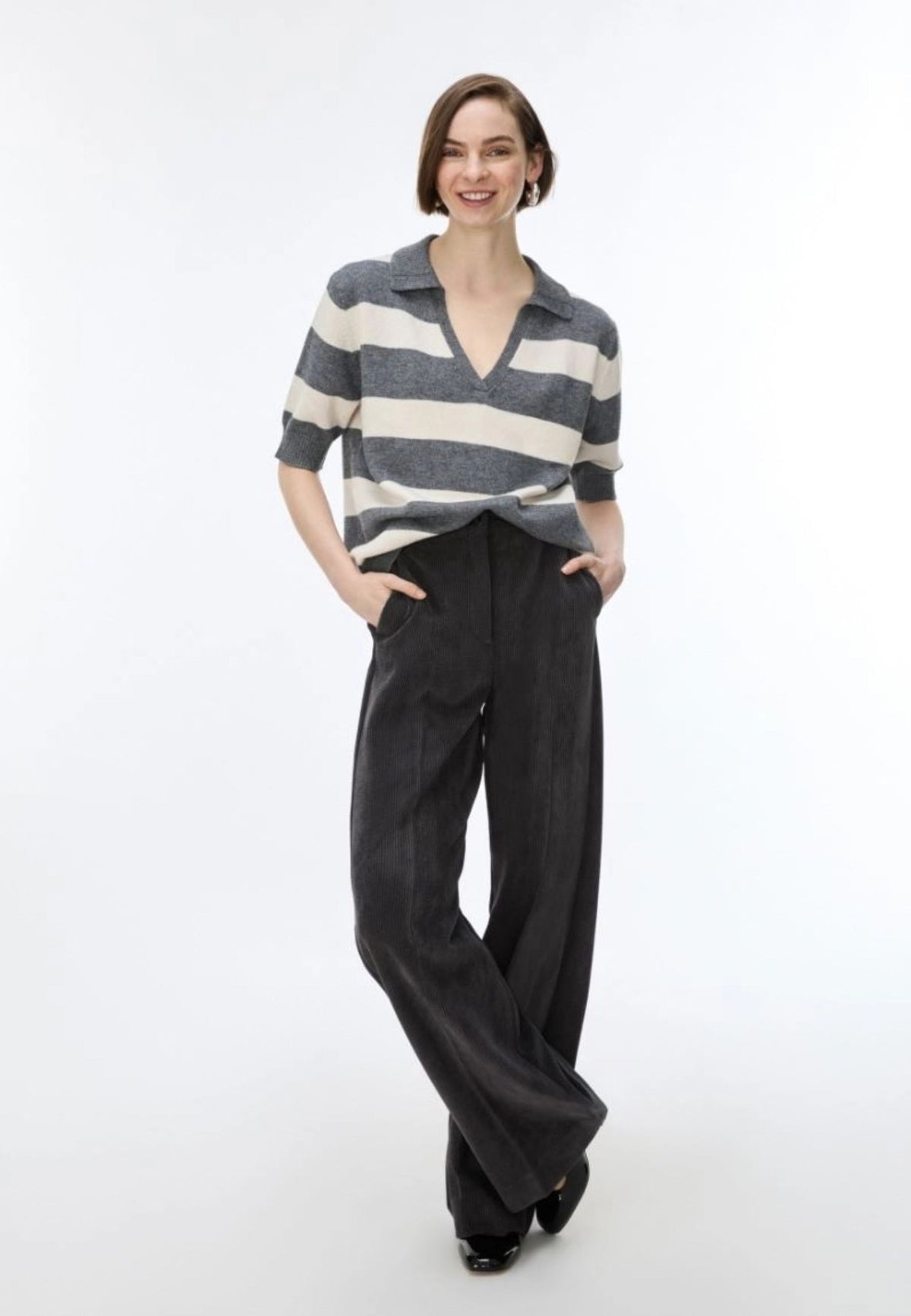 iBlues Polo in Misto Cashmere a Righe