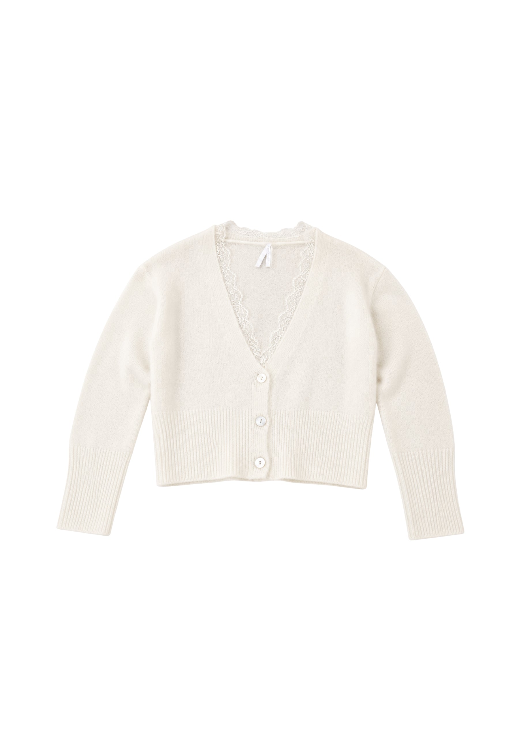 Imperial - Cardigan in maglia con pizzo