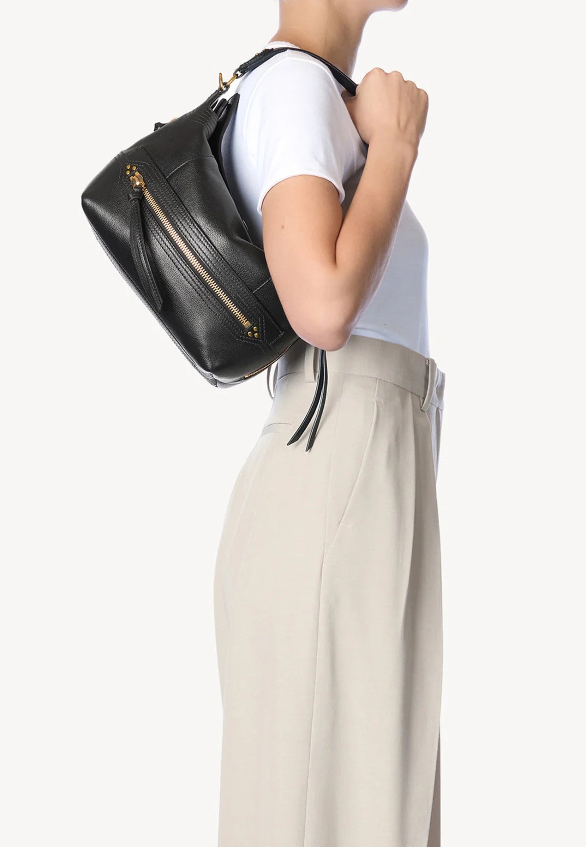 Jérôme Dreyfuss - Borsa Lucky Hobo in pelle con dettagli oro