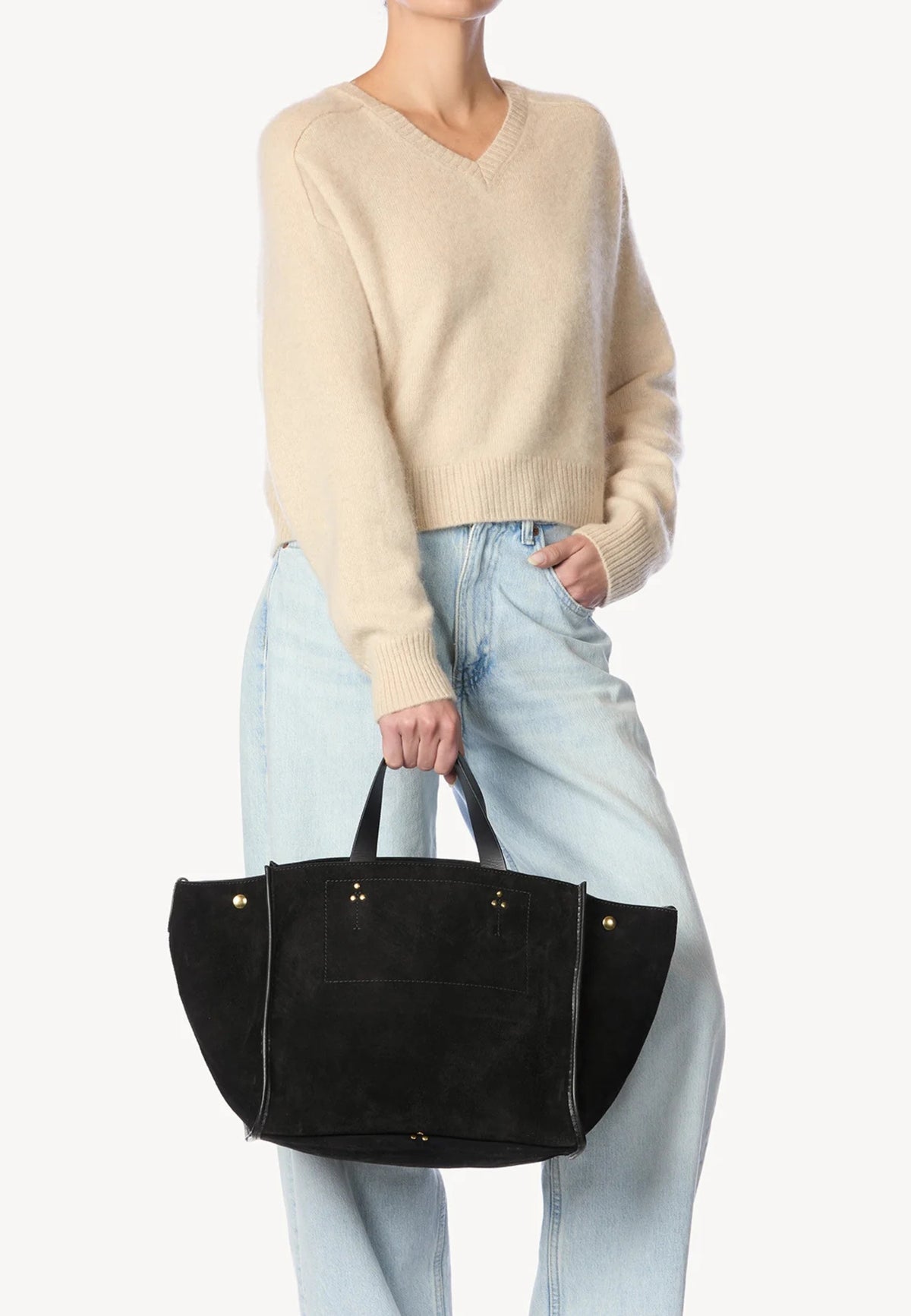 Jérôme Dreyfuss - Borsa tote Léon in pelle scamosciata