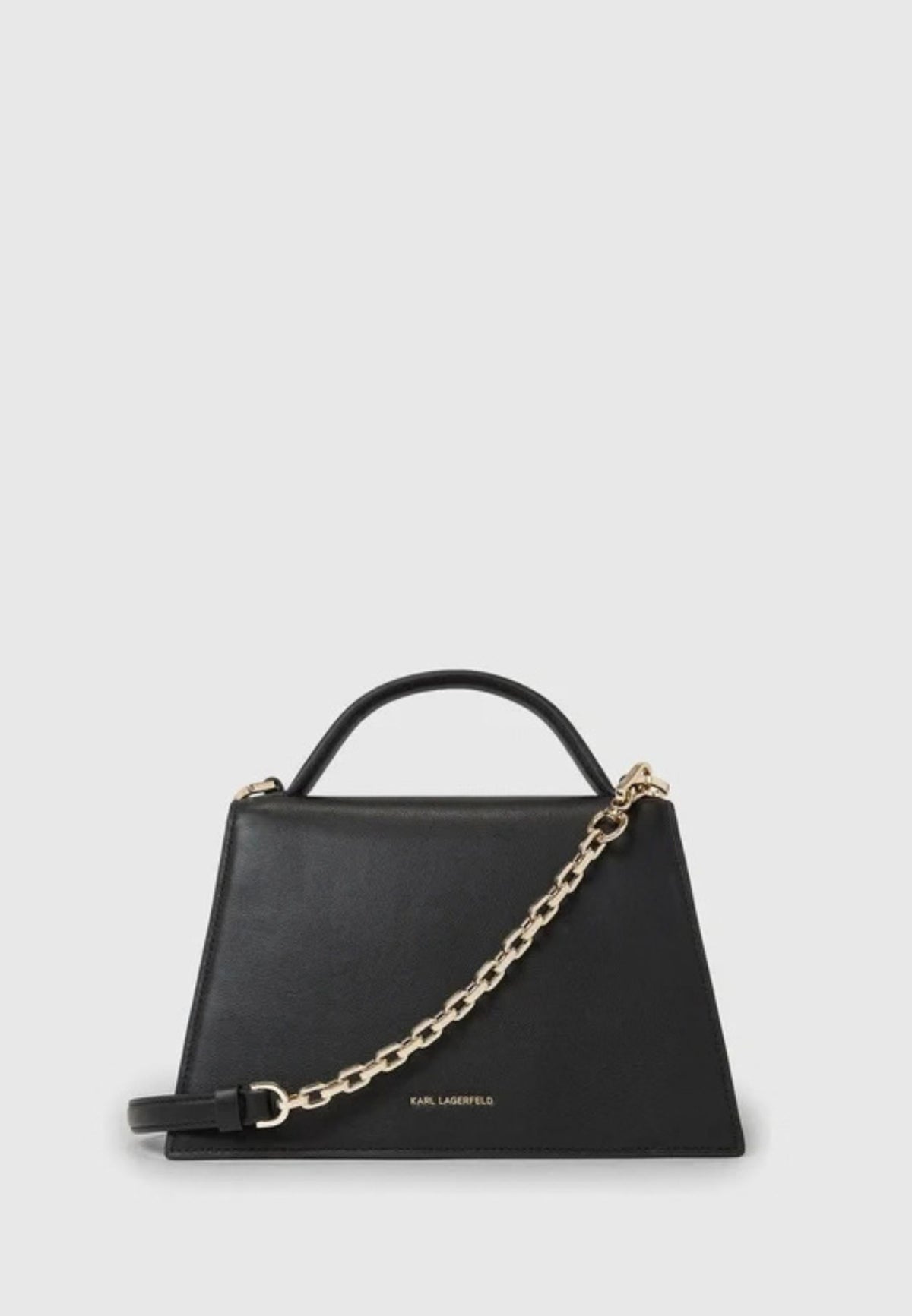 KARL LAGERFELD - Borsa a tracolla media K/Signature Nero/Oro