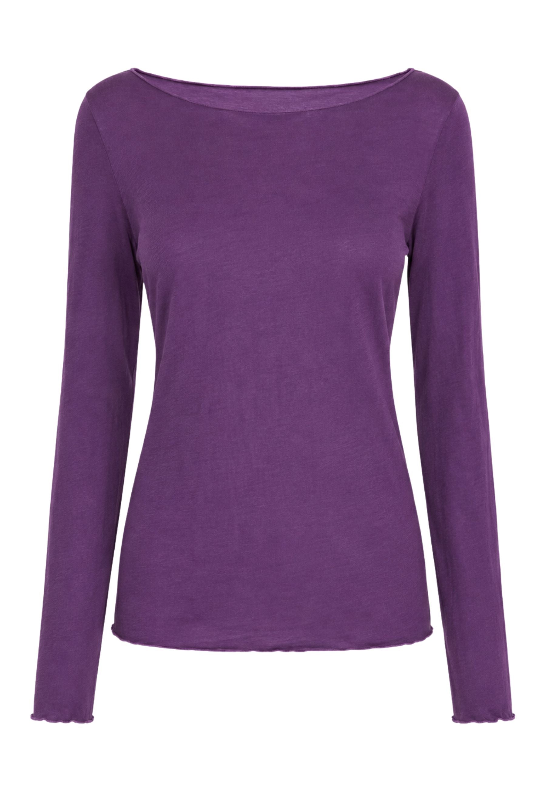 Maglia KIKISIX in Viscosa e Cashmere Viola