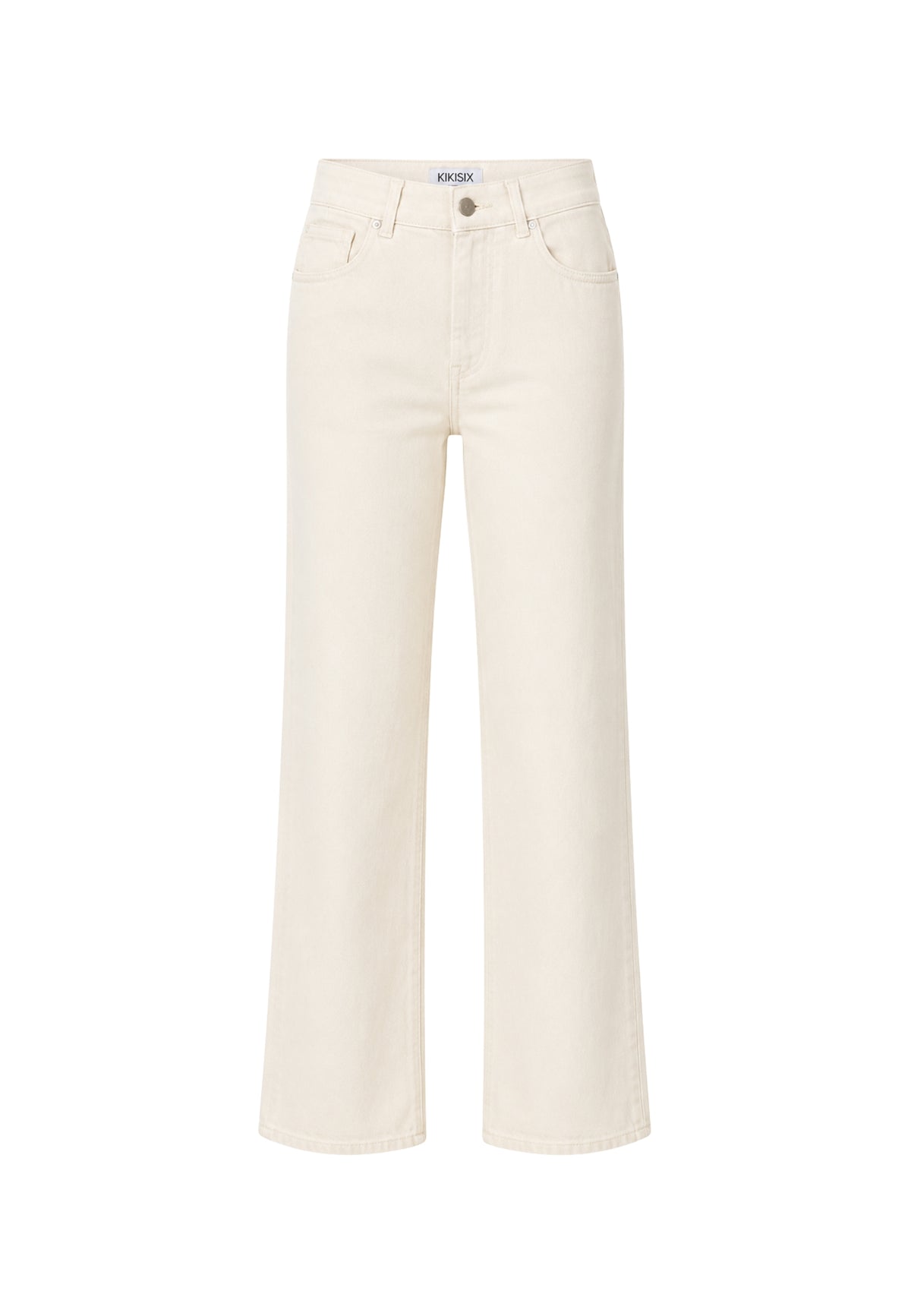 KIKISIX Jeans Panna in Cotone