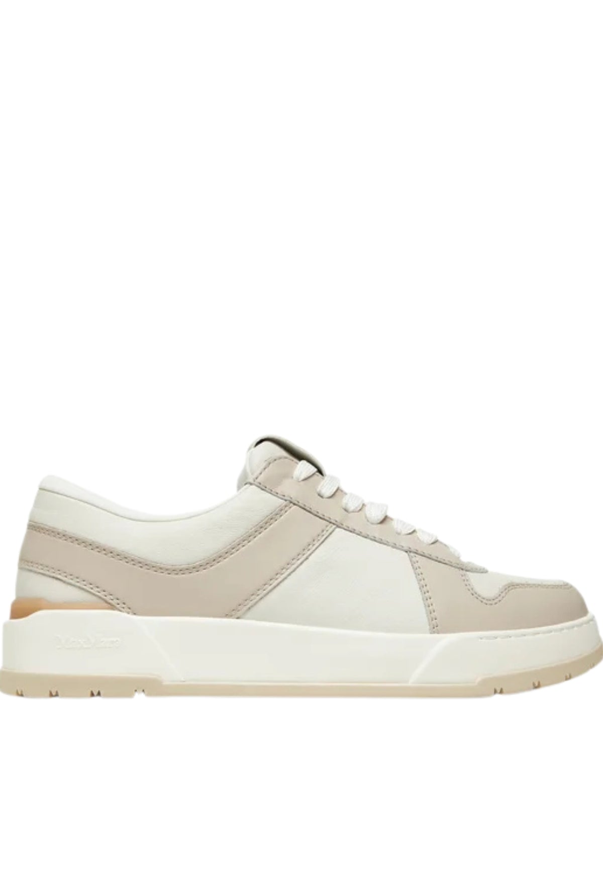 Sneakers Max Mara Chill in Pelle - Bianco e Beige