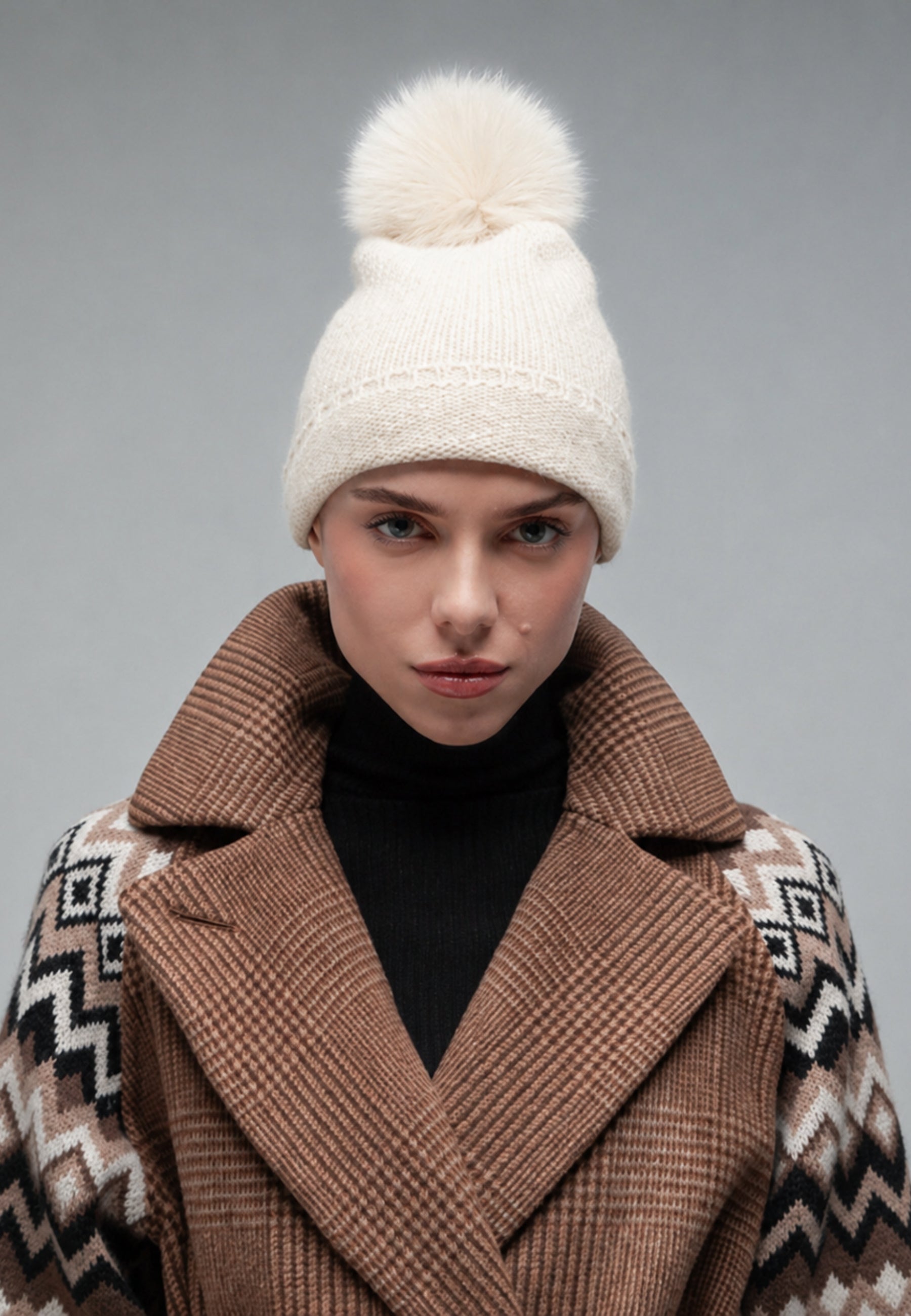 Max Mara - Cappello Nazione in vera pelliccia di volpe finlandese